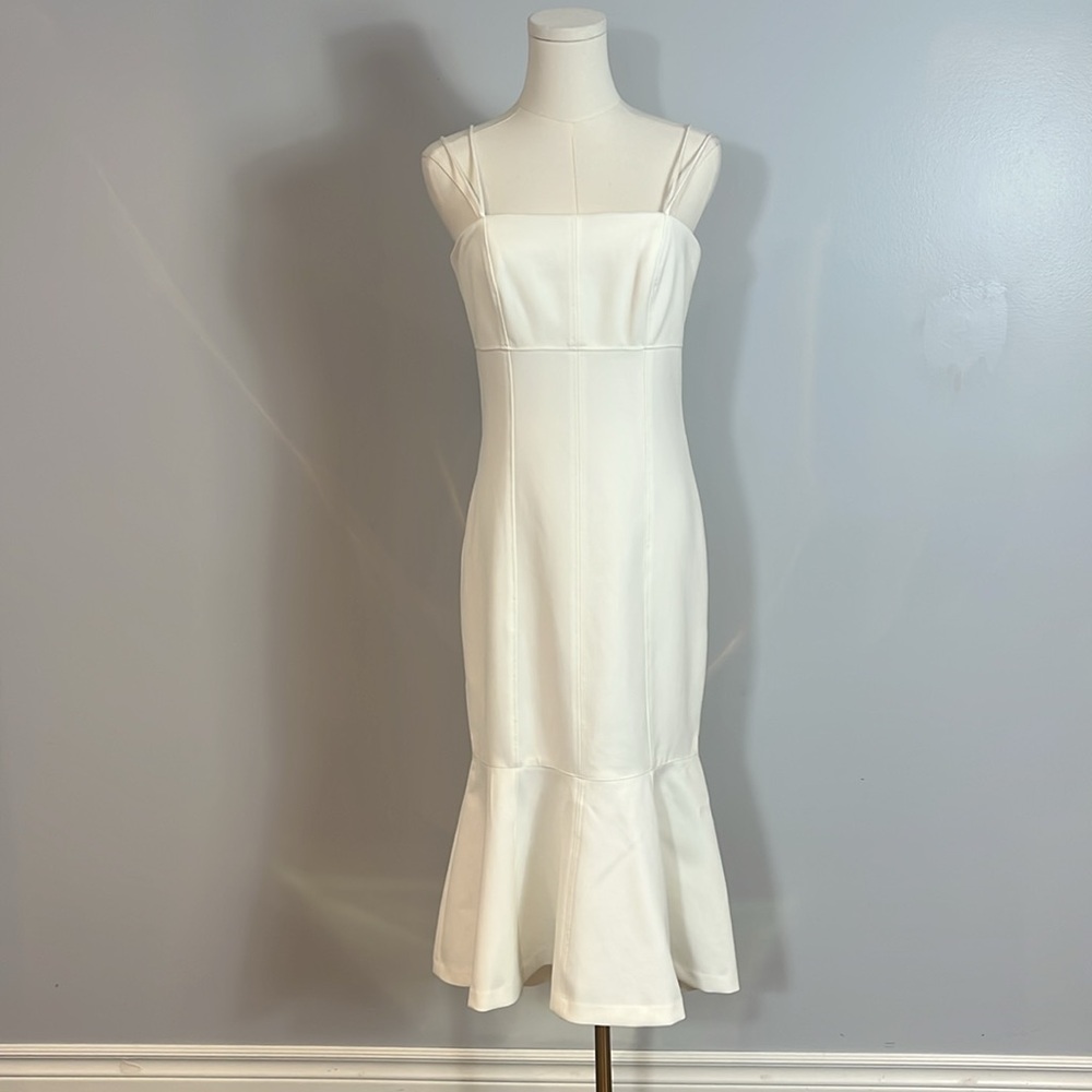 Cinq à Sept Salina Jolie Flounce Hem Sheath Dress - Picture 4 of 17